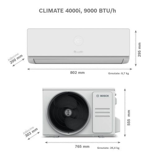 BOSCH CLIMATE 4000i 5.2kW beszereléssel együtt