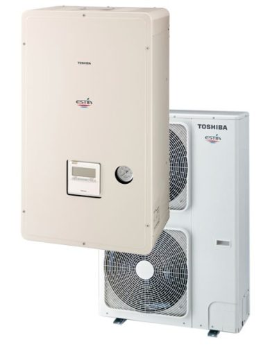 Toshiba Estia Hi Power 11kW  3fázisú hőszivattyú telepítéssel együtt