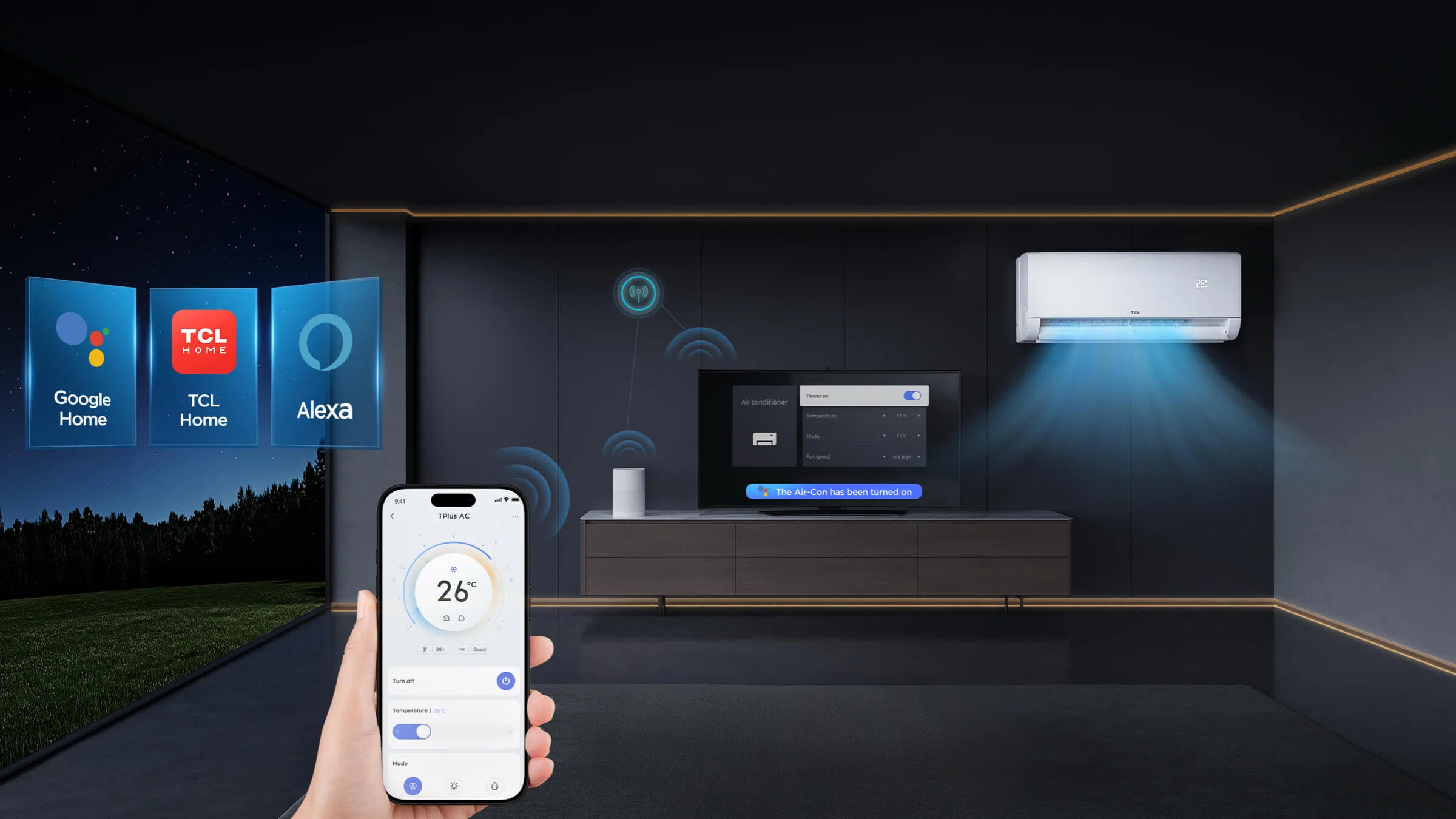 TCL légkondi, app, smart, google, alexa, telepítés, sopron, pacohaus